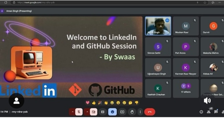 LinkedIn and GitHub Session